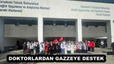 DOKTORLARDAN GAZZEYE DESTEK