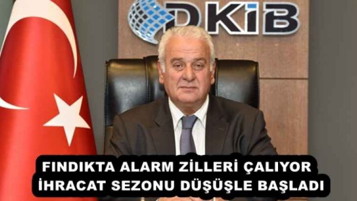 FINDIKTA ALARM ZİLLERİ ÇALIYOR  İHRACAT SEZONU DÜŞÜŞLE BAŞLADI