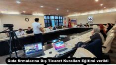 Gıda firmalarına Dış Ticaret Kuralları Eğitimi verildi