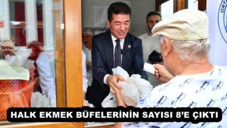 HALK EKMEK BÜFELERİNİN SAYISI 8’E ÇIKTI