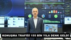 KONUŞMA TRAFİĞİ 155 BİN YILA DENK GELDİ