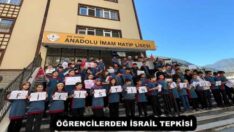 ÖĞRENCİLERDEN GAZZE İÇİN İSRAİL’E TEPKİ