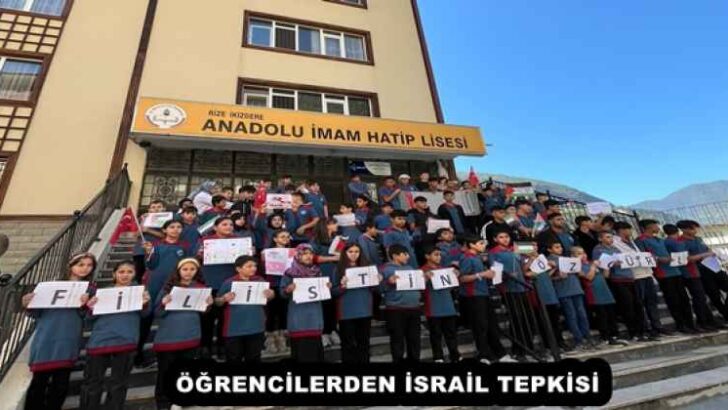 ÖĞRENCİLERDEN GAZZE İÇİN İSRAİL’E TEPKİ