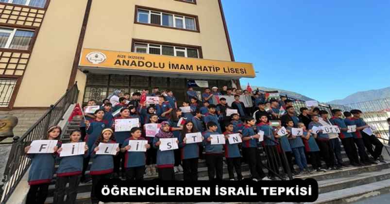 ÖĞRENCİLERDEN GAZZE İÇİN İSRAİL’E TEPKİ