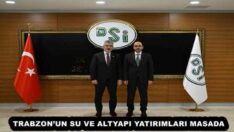 TRABZON’UN SU VE ALTYAPI YATIRIMLARI MASADA