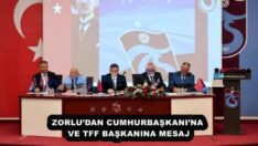 ZORLU’DAN CUMHURBAŞKANI’NA VE TFF BAŞKANINA MESAJ