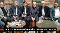 14. RİZE TANITIM GÜNLERİ İSTANBULDA YAPILDI