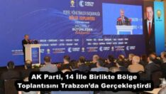 AK Parti, 14 İlle Birlikte Bölge Toplantısını Trabzon’da Gerçekleştirdi