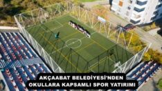 AKÇAABAT BELEDİYESİ’NDEN OKULLARA KAPSAMLI SPOR YATIRIMI