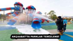 AKÇAABAT’TA PARKLAR TEMİZLENDİ