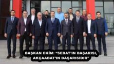 BAŞKAN EKİM: “SEBAT’IN BAŞARISI, AKÇAABAT’IN BAŞARISIDIR”