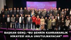 BAŞKAN GENÇ: “BU ŞEHRİN KAHRAMANLIK HİKAYESİ ASLA UNUTULMAYACAK”