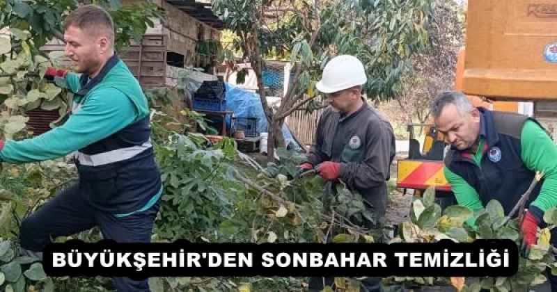 BÜYÜKŞEHİR'DEN SONBAHAR TEMİZLİĞİ