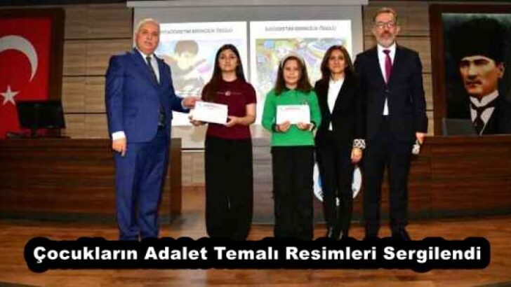 Çocukların Adalet Temalı Resimleri Sergilendi