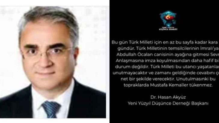 DR. HASAN AKYÜZ TÜRK MİLLETİNİN KARA GÜNÜDÜR