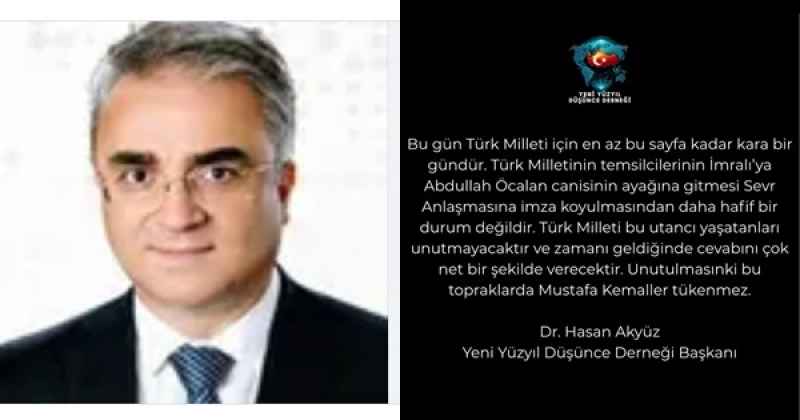 DR. HASAN AKYÜZ TÜRK MİLLETİNİN KARA GÜNÜDÜR