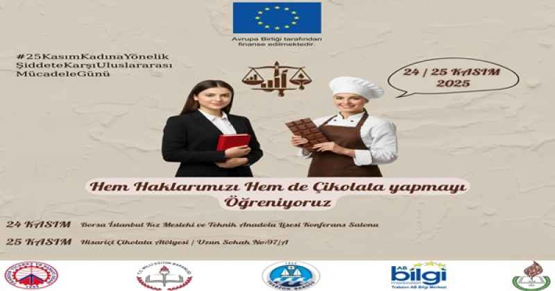 Hem haklarını hem de çikolata yapmayı öğrenecekler