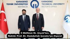 İl Müftüsü Dr. Çiçek’ten, Rektör Prof. Dr. Hamdullah Çuvalcı’ya Ziyaret