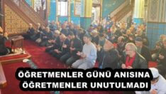 ÖĞRETMENLER GÜNÜ ANISINA ÖĞRETMENLER UNUTULMADI