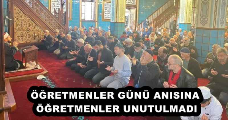 ÖĞRETMENLER GÜNÜ ANISINA ÖĞRETMENLER UNUTULMADI