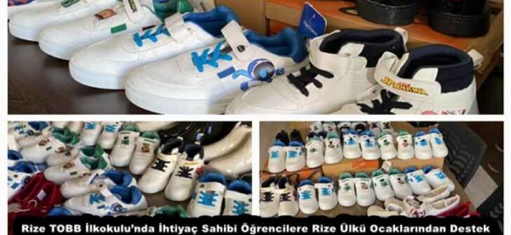 Rize TOBB İlkokulu’nda İhtiyaç Sahibi Öğrencilere Rize Ülkü Ocaklarından Destek