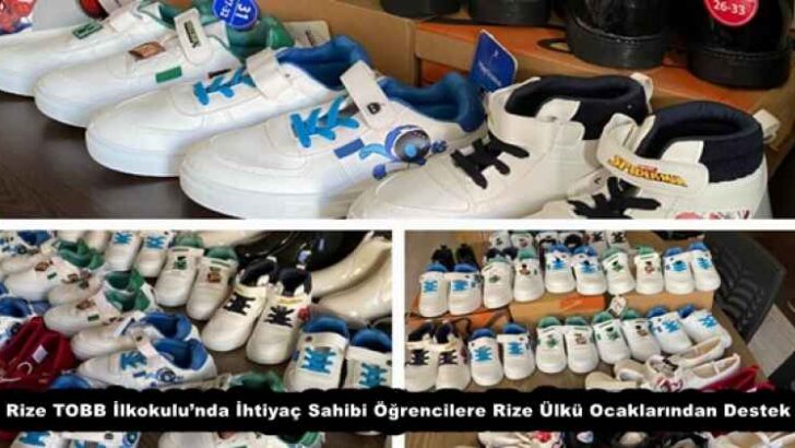 Rize TOBB İlkokulu’nda İhtiyaç Sahibi Öğrencilere Rize Ülkü Ocaklarından Destek