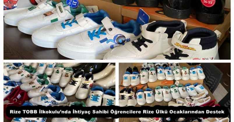 Rize TOBB İlkokulu’nda İhtiyaç Sahibi Öğrencilere Rize Ülkü Ocaklarından Destek