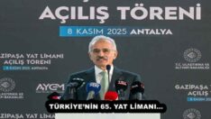 TÜRKİYE’NİN 65. YAT LİMANI…