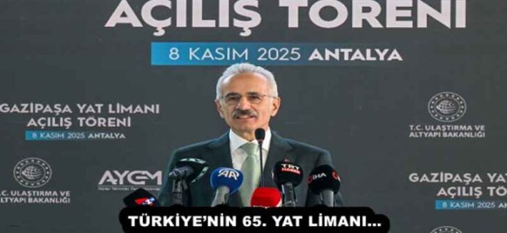 TÜRKİYE’NİN 65. YAT LİMANI…