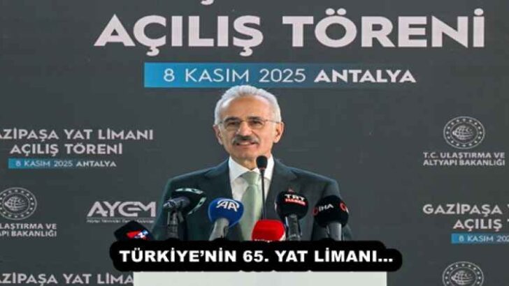 TÜRKİYE’NİN 65. YAT LİMANI…