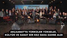 AKÇAABAT’TA TÜRKÜLER YÜKSELDİ, KÜLTÜR VE SANAT BİR KEZ DAHA SAHNE ALDI