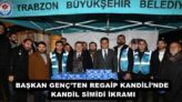 BAŞKAN GENÇ’TEN REGAİP KANDİLİ’NDE KANDİL SİMİDİ İKRAMI