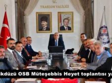 Beşikdüzü OSB Müteşebbis Heyet toplantısı yapıldı