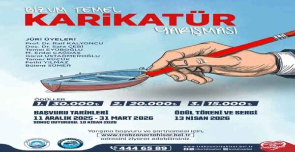 “BİZUM TEMEL KARİKATÜR YARIŞMASI” İÇİN BAŞVURULAR BAŞLADI