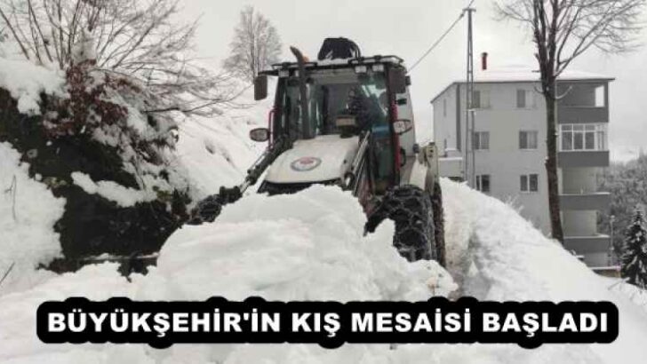 BÜYÜKŞEHİR’İN KIŞ MESAİSİ BAŞLADI