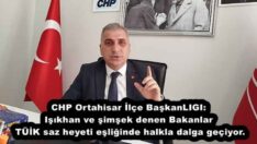 CHP Ortahisar İlçe Başkanlığı: Işıkhan ve şimşek denen canlılar TÜİK saz heyeti eşliğinde halkla dalga geçiyor.