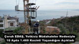 Çoruh EDAŞ, Yetkisiz Müdahaleler Nedeniyle 10 Ayda 1.469 Kesinti Yaşandığını Açıkladı