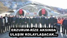 ERZURUM-RİZE AKSINDA ULAŞIM KOLAYLAŞACAK…