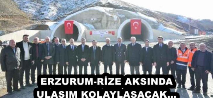 ERZURUM-RİZE AKSINDA ULAŞIM KOLAYLAŞACAK…
