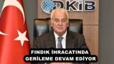 FINDIK İHRACATINDA GERİLEME DEVAM EDİYOR