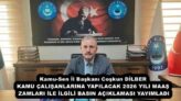 Kamu-Sen İl Başkanı Coşkun DİLBER KAMU ÇALIŞANLARINA YAPILACAK 2026 YILI MAAŞ ZAMLARI İLE İLGİLİ BASIN AÇIKLAMASI YAYIMLADI