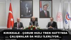 KIRIKKALE – ÇORUM HIZLI TREN HATTI’NDA ÇALIŞMALAR DA HIZLI İLERLİYOR…