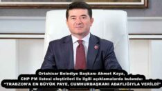 Ortahisar Belediye Başkanı Ahmet Kaya, CHP PM listesi eleştirileri ile ilgili açıklamalarda bulundu: “TRABZON’A EN BÜYÜK PAYE, CUMHURBAŞKANI ADAYLIĞIYLA VERİLDİ”