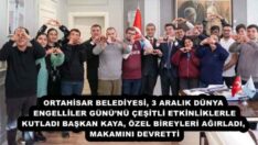 ORTAHİSAR BELEDİYESİ, 3 ARALIK DÜNYA ENGELLİLER GÜNÜ’NÜ ÇEŞİTLİ ETKİNLİKLERLE KUTLADI BAŞKAN KAYA, ÖZEL BİREYLERİ AĞIRLADI, MAKAMINI DEVRETTİ