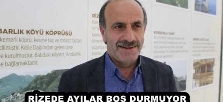 RİZEDE AYILAR BOŞ DURMUYOR