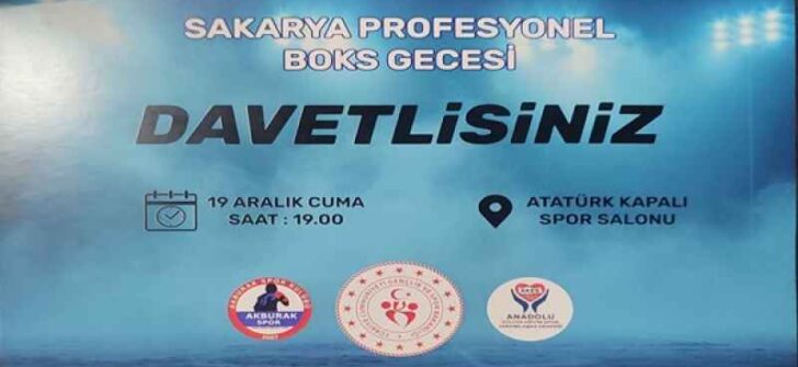 Sakarya’da ‘Profesyonel Boks Gecesi’ etkinliği