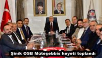Şinik OSB Müteşebbis heyeti toplandı