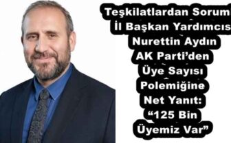 Teşkilatlardan Sorumlu İl Başkan Yardımcısı Nurettin Aydın AK Parti’den Üye Sayısı Polemiğine Net Yanıt: “125 Bin Üyemiz Var”
