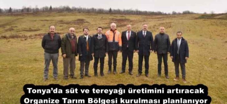 Tonya’da süt ve tereyağı üretimini artıracak Organize Tarım Bölgesi kurulması planlanıyor