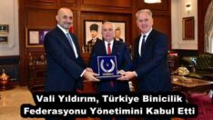 Vali Yıldırım, Türkiye Binicilik Federasyonu Yönetimini Kabul Etti